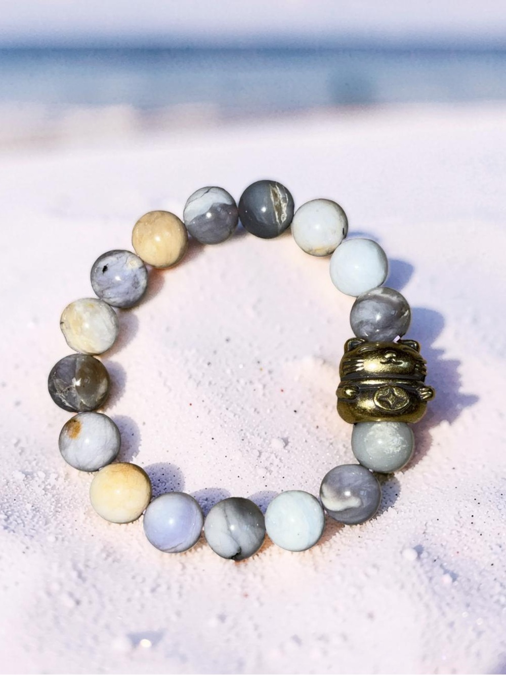 11.5mm Common Opal Bracelet 🩶